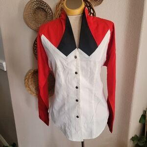 VTG Roughrider Western Rodeo LS Shirt